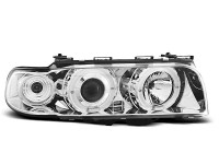Headlights Angel Eyes Chrome fits BMW E38 Headlights Angel Eyes Chrome fits BMW E38