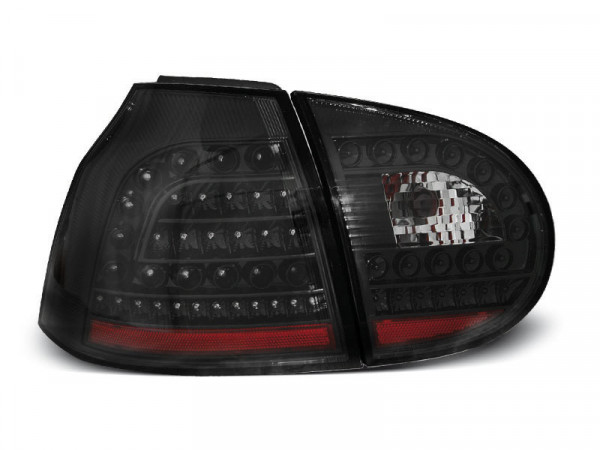 Led Tail Lights Black Fits Vw Golf 5 10.03-09