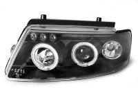 Headlights Angel Eyes Black Fits Vw Passat B5 3b 11.96-08.00 Headlights Angel Eyes Black Fits Vw Passat B5 3b 11.96-08.00