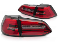 Led Tail Lights Red White Seq Fits Vw Golf 7 17-19 Sw Led Tail Lights Red White Seq Fits Vw Golf 7 17-19 Sw