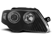Headlights Angel Eyes Black Fits Vw Passat B6 3c 03.05-10 Headlights Angel Eyes Black Fits Vw Passat B6 3c 03.05-10
