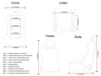 Preview: FK Oldtimersitze Classic 1 Vollschalensitze Set Kunstleder schwarz mit Kopfstütze inkl. Laufschienen Preview: FK Oldtimersitze Classic 1 Vollschalensitze Set Kunstleder schwarz mit Kopfstütze inkl. Laufschienen