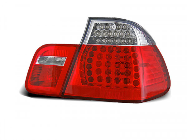 Led Tail Lights Red White Fits Bmw E46 09.01-03.05 Sedan