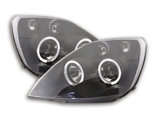 headlight Ford Fiesta type MK6 Yr. 03-07 black