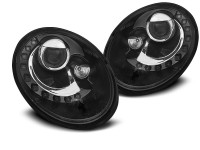 Headlights Daylight Black Fits Vw New Beetle 06-12 Headlights Daylight Black Fits Vw New Beetle 06-12