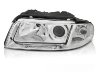 Headlight Chrome Left Side Tyc Fits Audi A4 B5 99-00 Headlight Chrome Left Side Tyc Fits Audi A4 B5 99-00