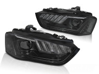 Headlights Led Black Seq Fits Audi A4 B8 12-15 Headlights Led Black Seq Fits Audi A4 B8 12-15