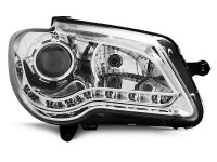 Headlights Daylight Chrome Fits Vw Touran 06-10 Headlights Daylight Chrome Fits Vw Touran 06-10