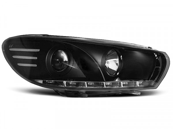 Headlights Daylight Black Fits Vw Scirocco 08-04.14