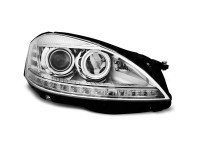 Xenon Headlights Daylight Chrome Fits Mercedes W221 05-09 Xenon Headlights Daylight Chrome Fits Mercedes W221 05-09