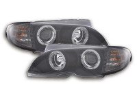 Headlight set fits BMW 3-series E46 02-05 black Headlight set fits BMW 3-series E46 02-05 black