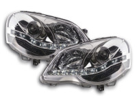 Daylight headlight VW Polo type 9N3 Yr. 05-09 chrome Daylight headlight VW Polo type 9N3 Yr. 05-09 chrome