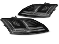 Xenon Headlights Led Drl Black Seq Fits Audi Tt 10-14 8j With Afs Xenon Headlights Led Drl Black Seq Fits Audi Tt 10-14 8j With Afs