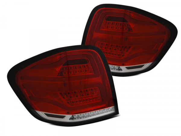 Led Bar Tail Lights Red Whie Fits Mercedes M-klasa W164 05-08