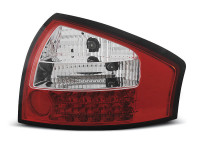 Led Tail Lights Red White Fits Audi A6 05.97-05.04 Led Tail Lights Red White Fits Audi A6 05.97-05.04
