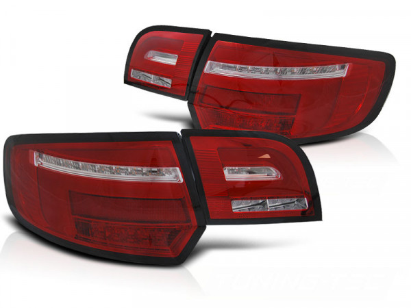 Led Bar Tail Lights Red Whie Seq Fits Audi A3 8p 5d 03-08