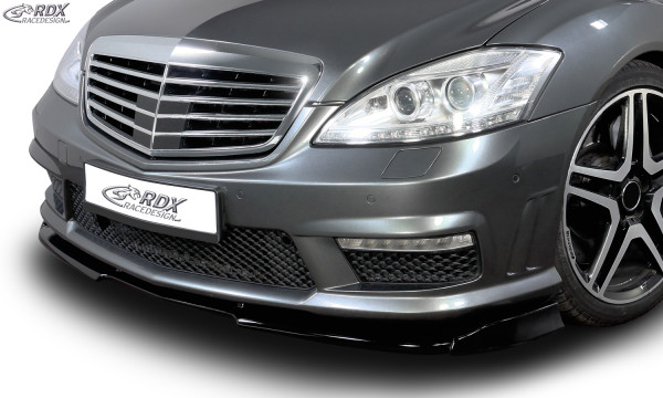 RDX Front Spoiler VARIO-X MERCEDES S-class W221 AMG 2009+ (Fit for AMG and Cars with AMG Frontbumper)
