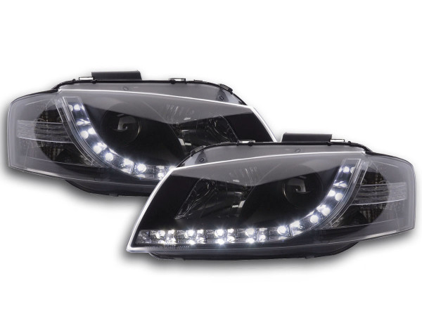 Daylight headlight Audi A3 type 8P Yr. 03-07 black