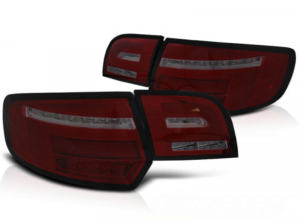 Led Bar Tail Lights Red Smoke Seq Fits Audi A3 8p 5d 08-12