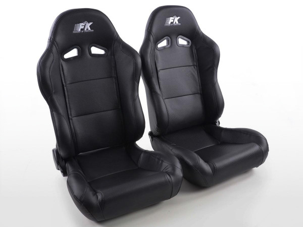 FK sports seats car half bucket seats set racing in motorsport look