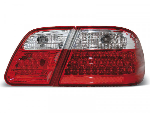 Led Tail Lights Red White Fits Mercedes W210 95-03.02