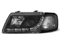 Headlights Daylight Black Fits Audi A3 8l 08.96-08.00 Headlights Daylight Black Fits Audi A3 8l 08.96-08.00