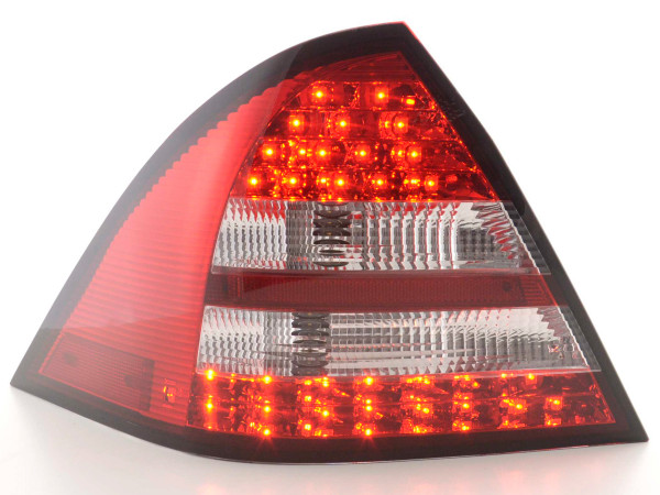Led Taillights Mercedes C-Class W203 saloon Yr. 05-07 red/clear