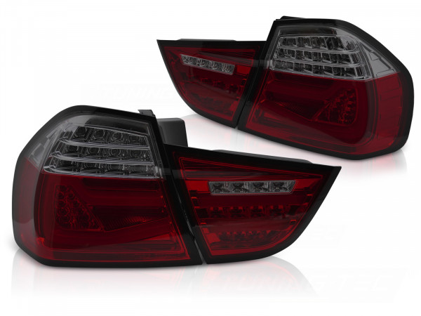 Led Bar Tail Lights Red Smoke Seq Fits Bmw E90 09-11