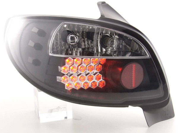 Led Taillights Peugeot 206 3/5 dr. not Cabrio Yr. 98-05 black