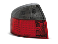 Led Tail Lights Red Smoke Fits Audi A4 10.00-10.04 Led Tail Lights Red Smoke Fits Audi A4 10.00-10.04