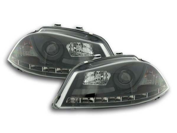 Daylight headlight Seat Ibiza type 6L Yr. 03-08 black