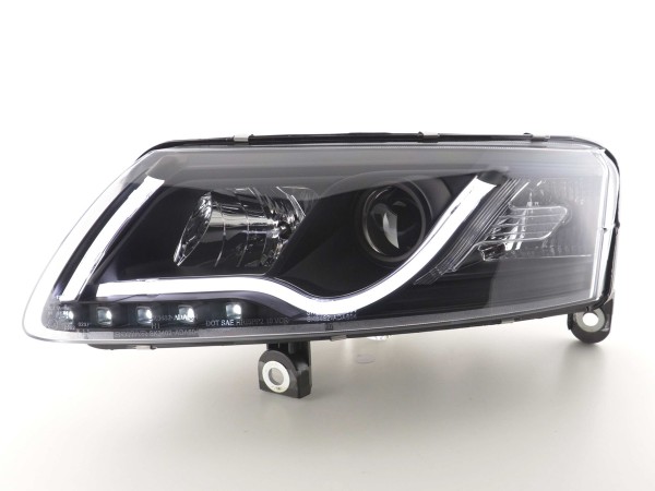 Xenon Daylight headlights with LED lightbar DRL Audi A6 4F Yr. 04-08 black