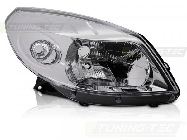 Headlight Chrome Right Side Tyc Fits Dacia Sandero 08-12