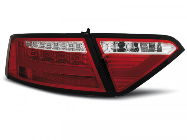 Led Bar Tail Lights Red Whie Fits Audi A5 07-06.11