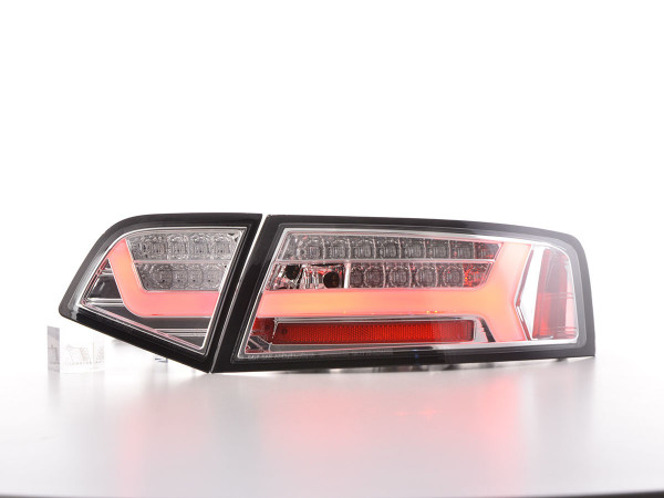 LED rear lights Lightbar Audi A6 4F saloon Yr. 08-11 chrome
