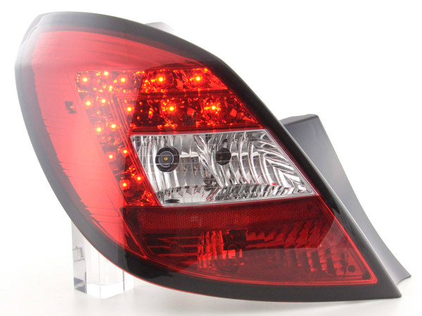 Led Taillights Opel Corsa D 5-dr Yr. 06-10 red/clear