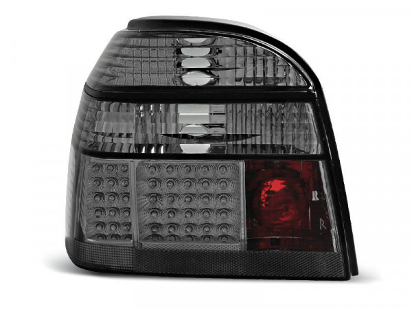 Led Tail Lights Smoke Fits Vw Golf 3 09.91-08.97