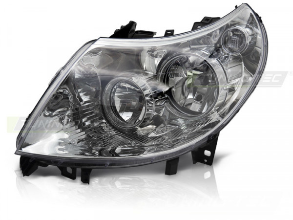 Headlight Chrome Left Side Tyc Fits Ducato / Boxer / Jumper 06-10