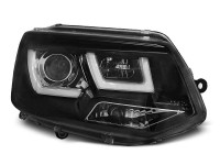 Headlights U-led Light Black Fits Vw T5 2010-2015 Headlights U-led Light Black Fits Vw T5 2010-2015