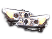 Headlight set fits BMW 5 Series E60 / E61 03-07 chrome Headlight set fits BMW 5 Series E60 / E61 03-07 chrome