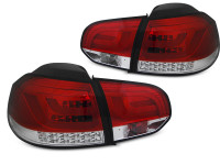 Led Bar Tail Lights Red Whie Fits Vw Golf 6 10.08-12 Led Bar Tail Lights Red Whie Fits Vw Golf 6 10.08-12