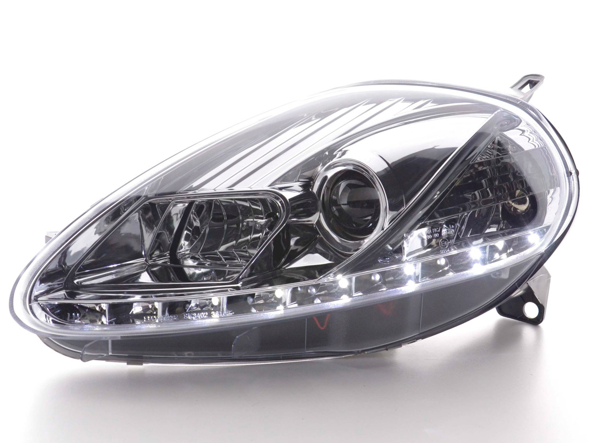 Daylight headlight Fiat Grande Punto Typ 199 Yr. 0508 chrome Headlights Lights Car Tuning