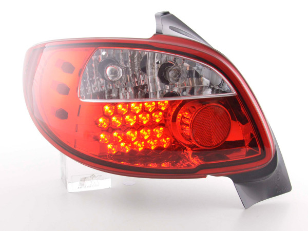 Led Taillights Peugeot 206 3/5 dr. not Cabrio Yr. 98-05 red
