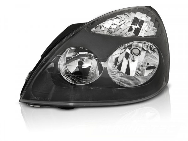 Headlights Black Left Side Tyc Fits Renault Clio Ii 06.01-09.05