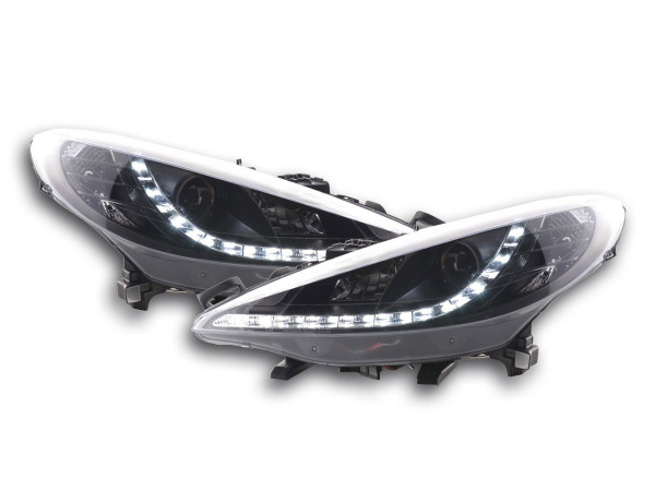 DRL Daylight headlight Peugeot 207 Yr. 06- black