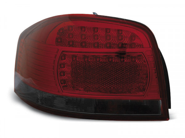 Led Tail Lights Red Smoke Fits Audi A3 05.03-08