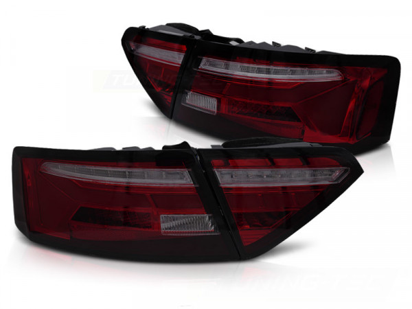 Led Bar Tail Lights Red Smoke Seq Fits Audi A5 11-16