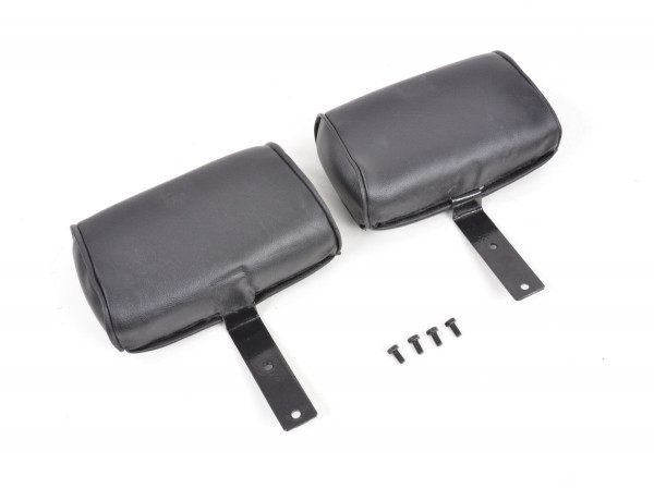 FK Oldtimersitze Classic 1 Vollschalensitze Set Kunstleder schwarz mit Kopfstütze inkl. Laufschienen