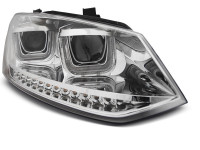 Headlights U-led Light Chrome Seq Fits Vw Polo 6r 09-03.14 Headlights U-led Light Chrome Seq Fits Vw Polo 6r 09-03.14