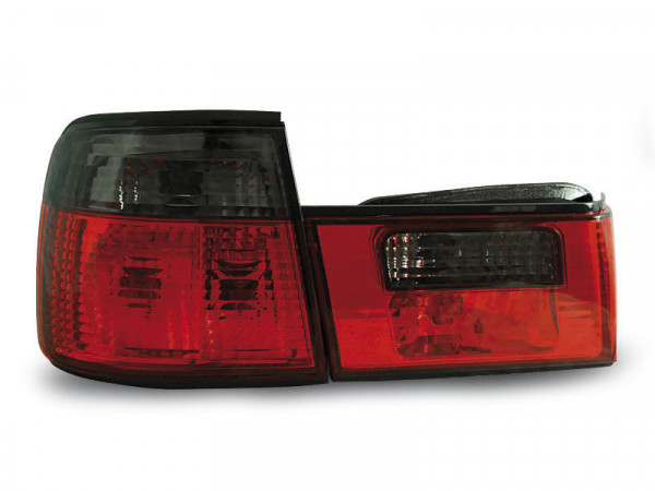 Tail Lights Red Smoke Fits Bmw E34 02.88-12.95 Sedan
